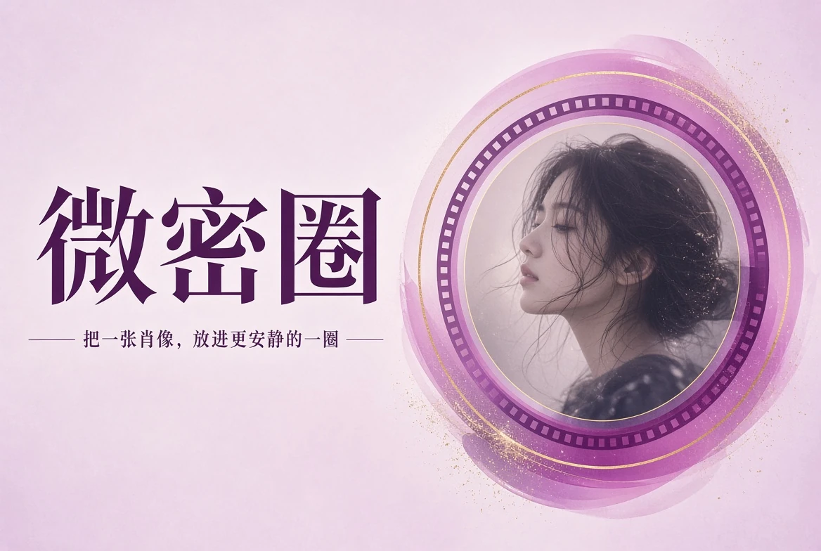 微密圈肖像摄影圈心封面